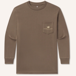 Youth Vintage Camo Duck Decoy LS Tee- Carajillo Brown