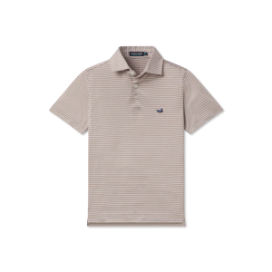 Youth Biloxi Heather Performance Polo - Taupe
