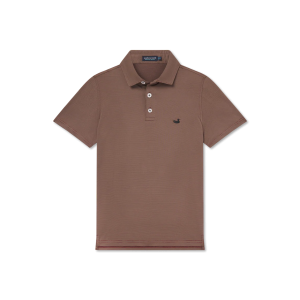 Youth Bermuda Performance Polo - Wellington Maroon Stripe