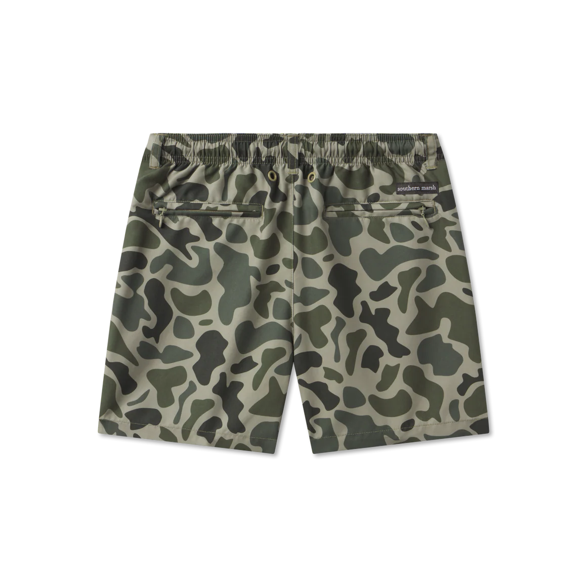 Youth La Costa Lined Swim Trunk - Dark Olive Green Camo - Image 2