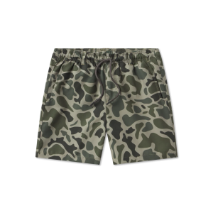 Youth La Costa Lined Swim Trunk - Dark Olive Green Camo