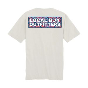 Youth Tropical USA Tee - Silver