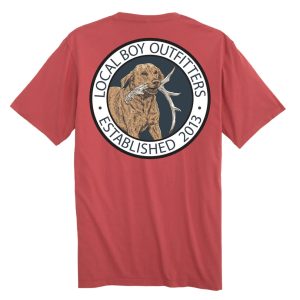 Youth Antler Retrieve SS Tee - Brick