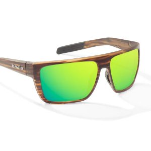 Zapata Matte Brown Grass with Green Mirror Glass Lenses