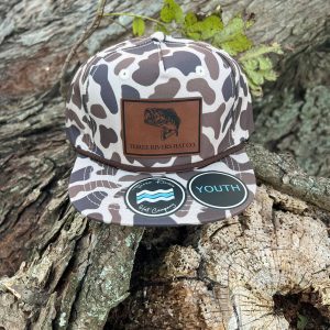 YOUTH/KIDS - Bass Fishing - Camo Rope Hat - Lost Hat Co.: Old’s Cool Slough