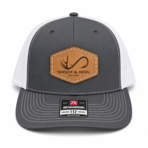 Hexagon Logo Patch Trucker Hat - Charcoal & White