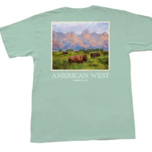 American West Tee - Aquafoam