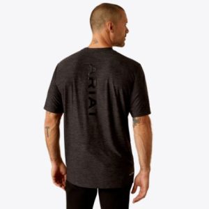 Vertical Gradient Charger T-Shirt - Black