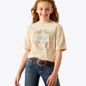 Ariat Girls Western Spirit Tee - Natural