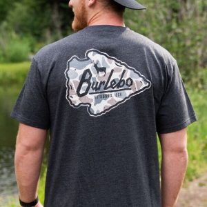 SS Tee - Classic Deer Camo Arrowhead - Heather Black