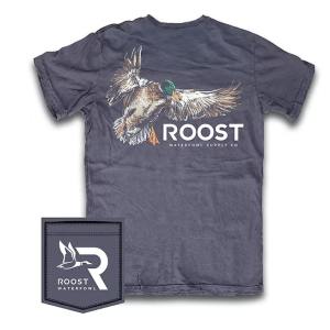 Roost Painted Mallard SS Tee - Anchor Slate