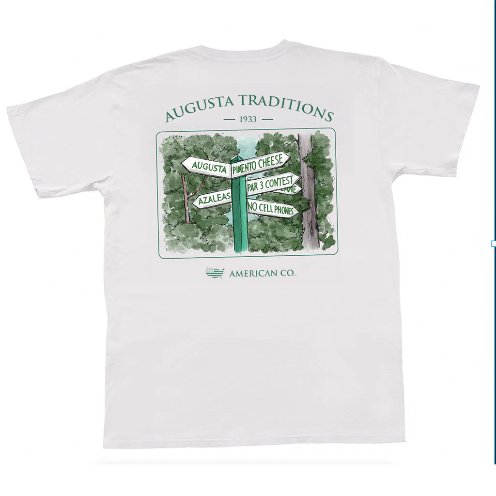 Augusta Traditions Short Sleeve Pocket Tee - Oyster