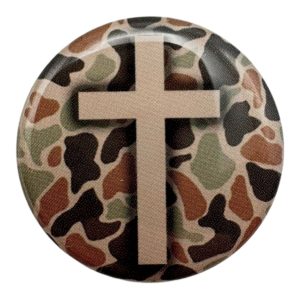 Tap To Pray - Prayer Tag Stickers: River Rock Camo + Cross