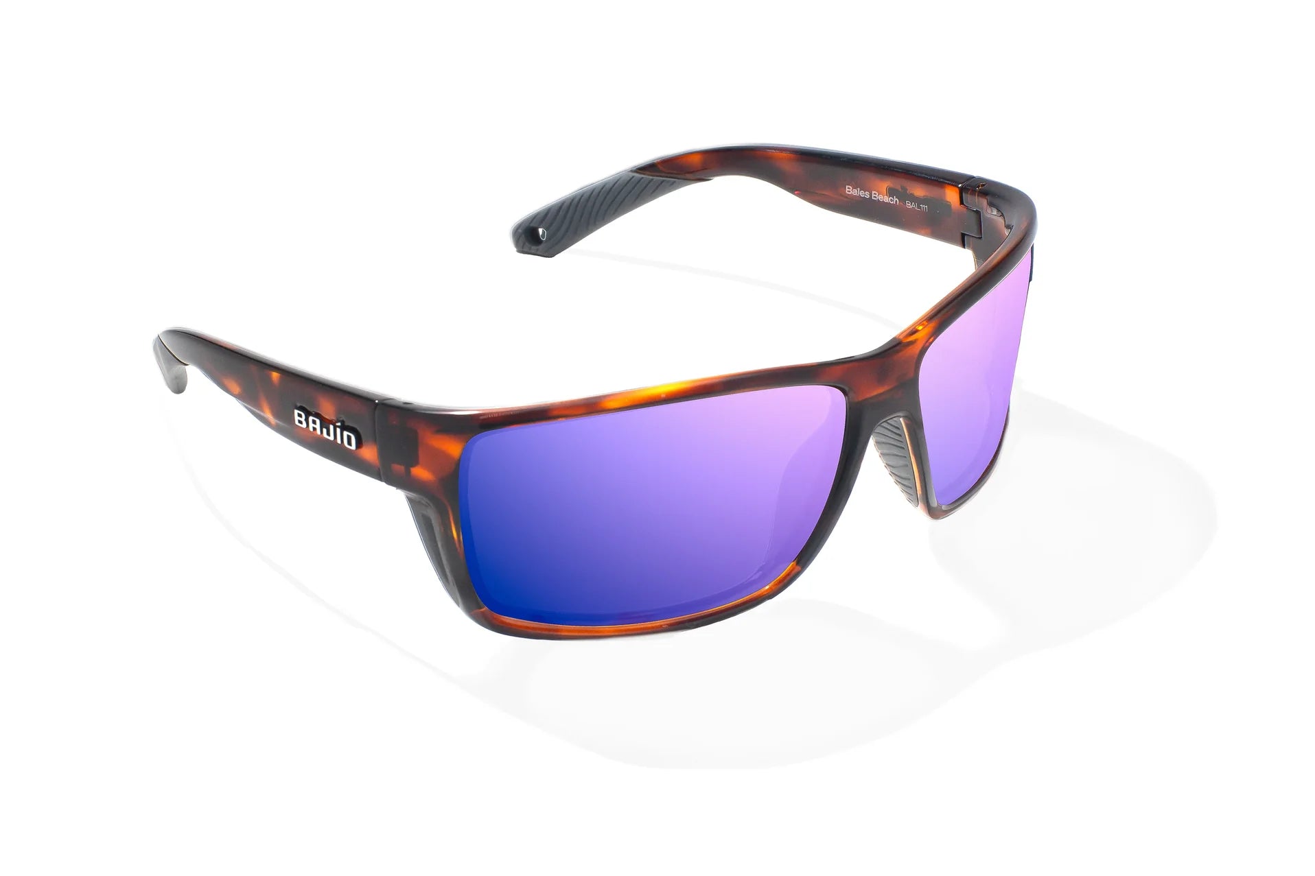 Bales Beach Brown Tortoise Gloss with Violet Mirror Glass Lenses