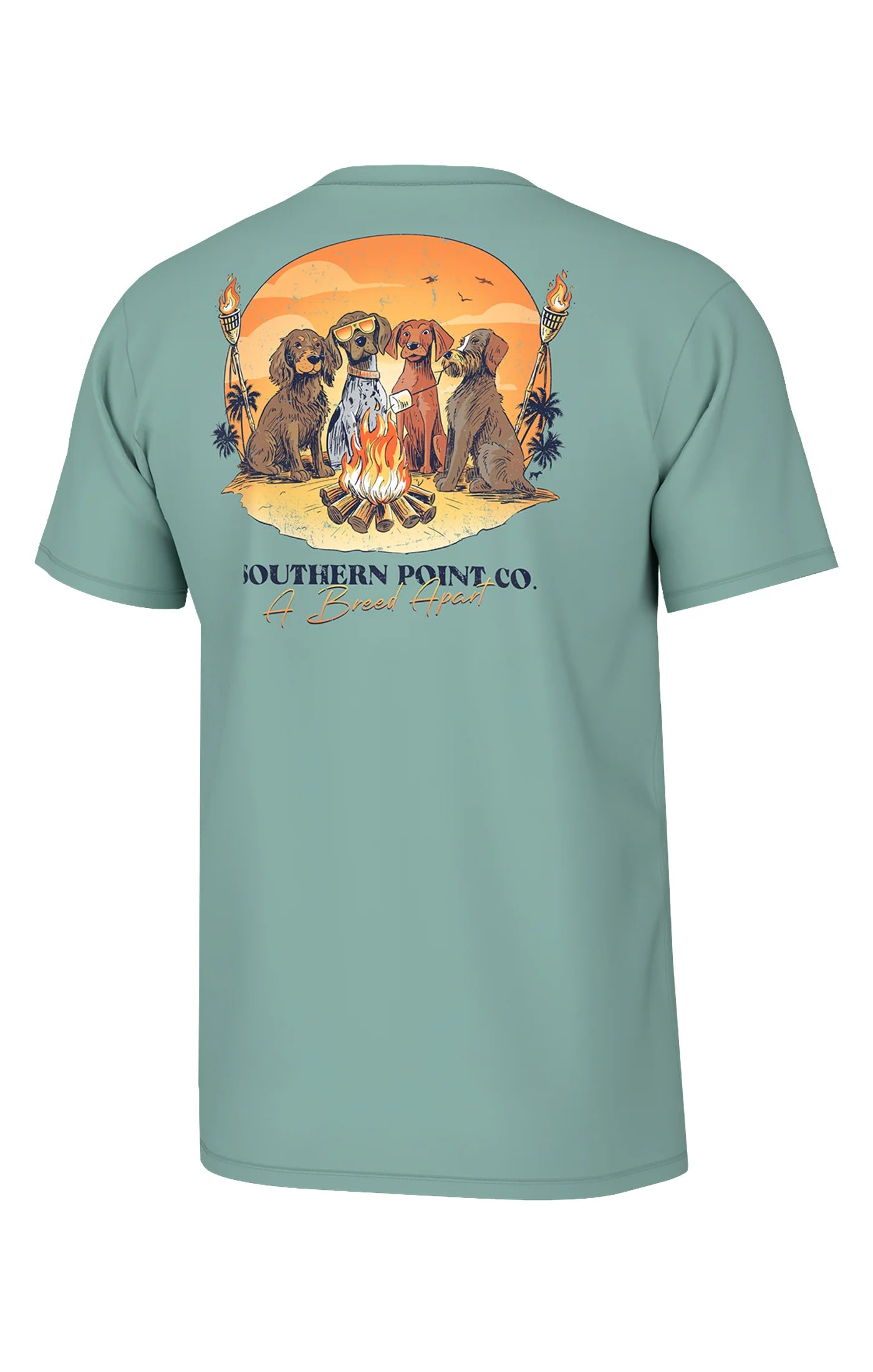 Youth Bird Dog Bonfire Tee - Emerald Coast