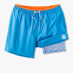 The Blue Barracudas 5.5" Classic Lined Swim Trunk