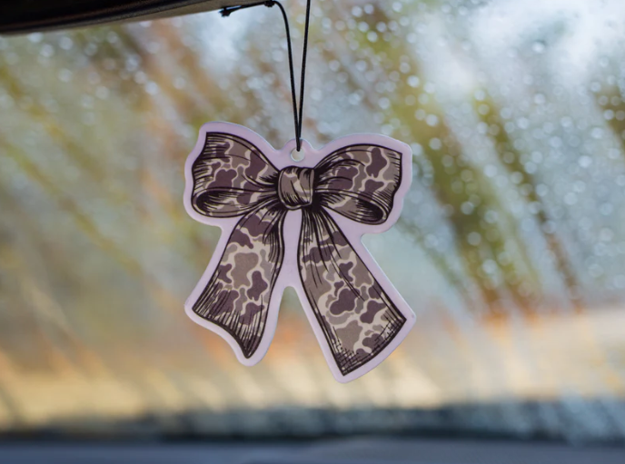 Duck camo bow - air freshener- black ice