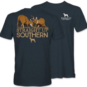 Youth Buck Fight Tee - Navy