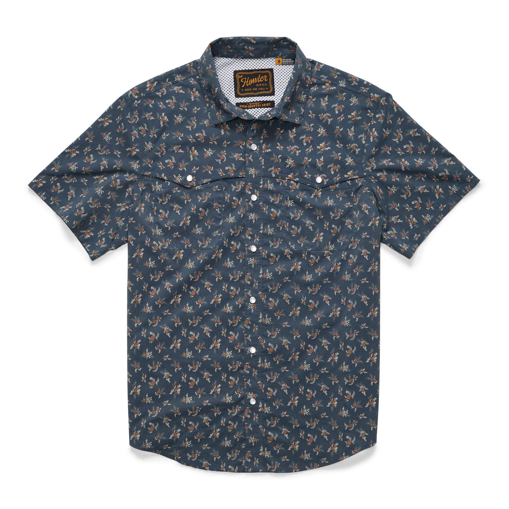 Open Country Tech Shirt - Rancher Floral - Dark Slate