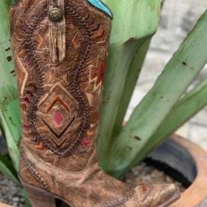Women's Cognac Tall Western Boot