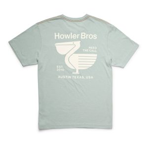 Pelican Postage Pocket T-Shirt - Puritan Grey