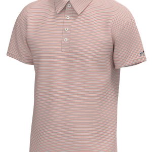 Charles 4-Button Pique Polo - Peach