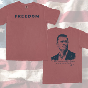 KP Charlie Kirk Tee -Brick