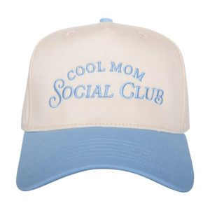 Cool Mom Social Club Vintage Hat - Light Blue/Tan