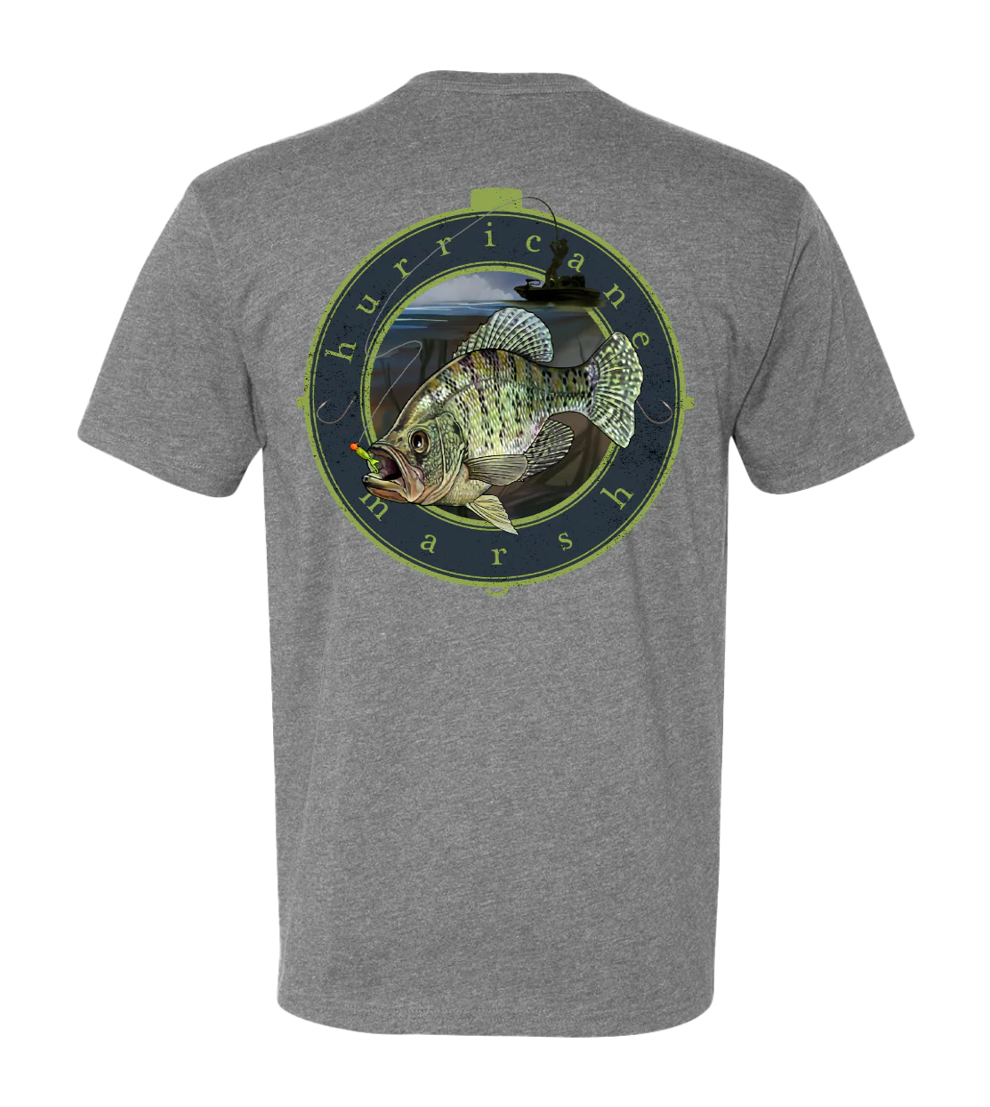 Crappie Tee - Dark Heather Grey