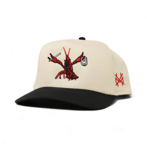 Crawdaddy Snapback Hat - Black & Natural