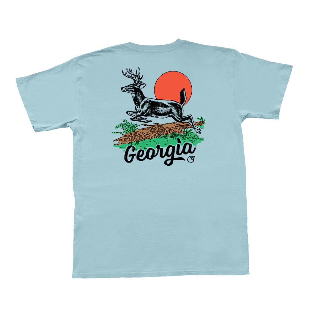 Harvest Deer Tee - Chambray