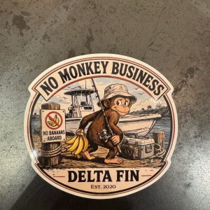 No Monkey Business Sticker