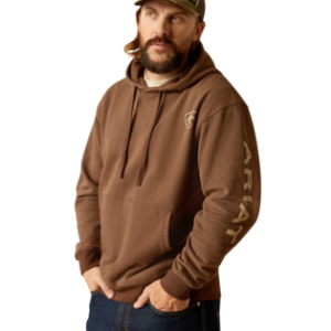 Ariat Logo Hoodie - Chestnut Heather