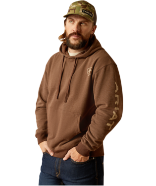Ariat Logo Hoodie - Chestnut Heather