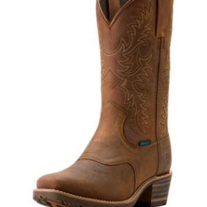 Hybrid Roughstock Square Toe Waterproof Cowboy Boot - Status Brown