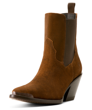 WMS Shiloh Bootie - Dark Ginger Suede