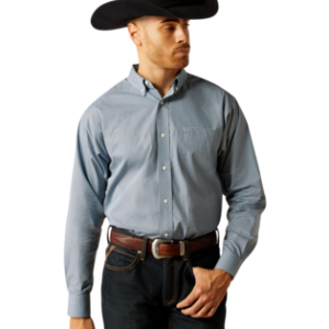 Wrinkle Free Leonard Classic Fit Shirt - Light Blue