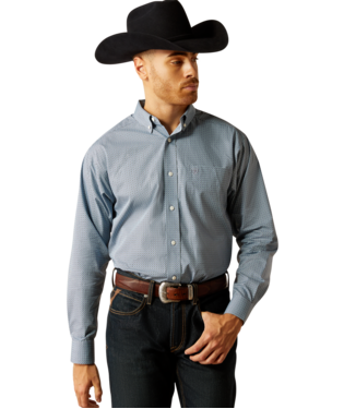 Wrinkle Free Leonard Classic Fit Shirt - Light Blue