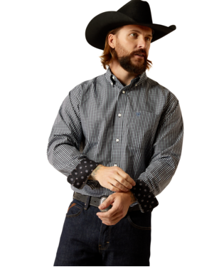 Wrinkle Free Luther Classic Fit Shirt - Black