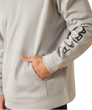 Tek Fleece 2.0 Camo Pocket Hoodie - Grey Heather - Image 3