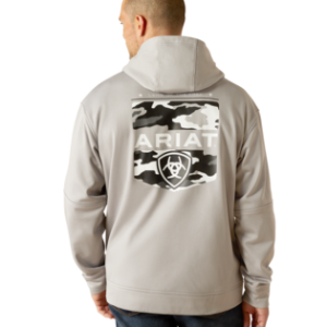 Tek Fleece 2.0 Camo Pocket Hoodie - Grey Heather