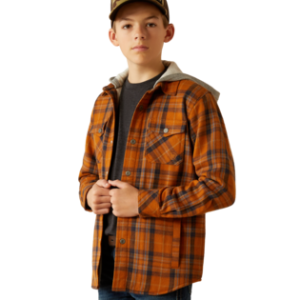 Youth Harvey Retro Shirt Jacket - Pecan