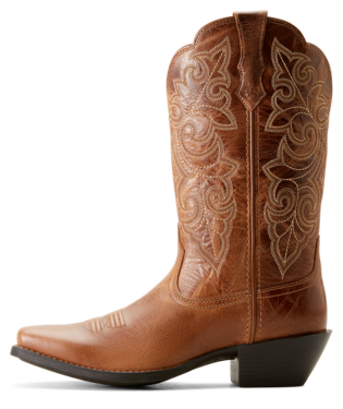 WMS Round Up Square Toe Western Boot - Ready Russett - Image 5