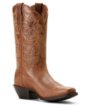WMS Round Up Square Toe Western Boot - Ready Russett - Image 2