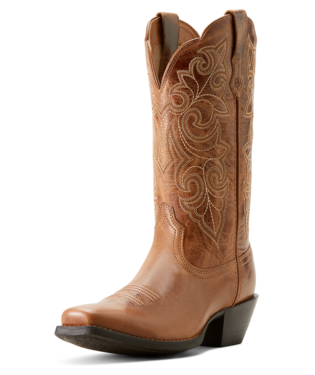 WMS Round Up Square Toe Western Boot - Ready Russett - Image 7