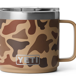 Rambler® 14 oz Stackable Mug With Durasip™ Ceramic Lining - Wetland Camo