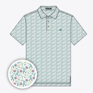 Flyline Performance Polo - Sunday Success - White