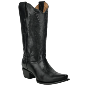 Circle G Ladies Black Embroidered Traid Western Boot L6339