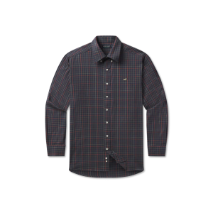 Chateau Windowpane Dress Shirt- Navy & Dark Olive