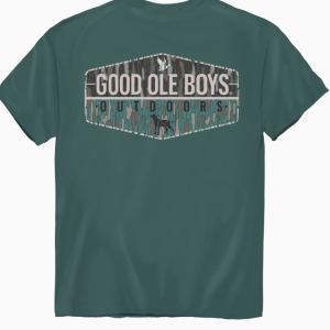 Camo Banner Comfort Colors SS Tee- Blue Spruce